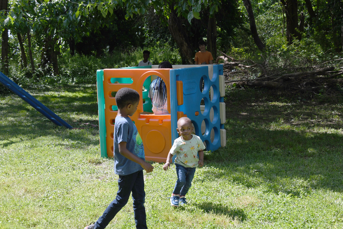 The elimination of green space on Talbert Terrace would mean children will no longer have a place to run and play and housing affordability by the developers who purchased the land is not certain. (Anthony Tilghman/The Washington Informer)