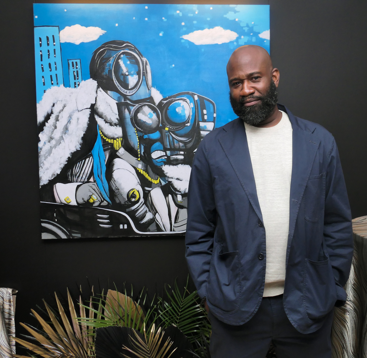 Rodney "Buck!" Herring was the featured artist at the Greater Washington Black Business Chamber's Soiree and Awards Ceremony, "The Art of Black Business" Juneteenth Series '23 held at the Hamilton on June 19 in Northwest. (Shevry Lassiter/The Washington Informer)
