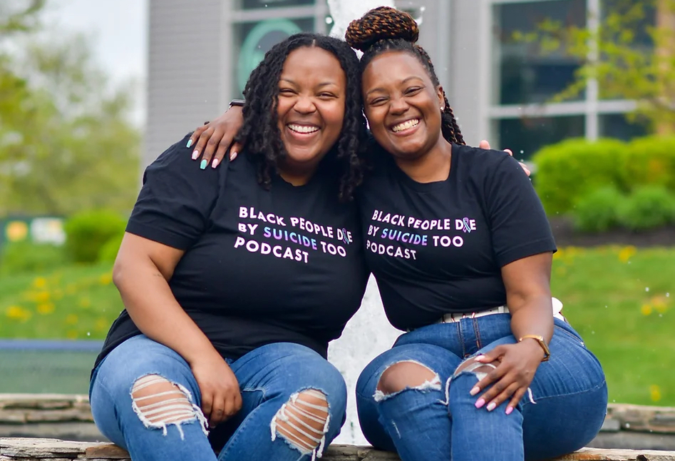 T-Kea Blackman and Jordan Scott launched the "Black People Die By Suicide Too" podcast on May 24. (Courtesy photo)