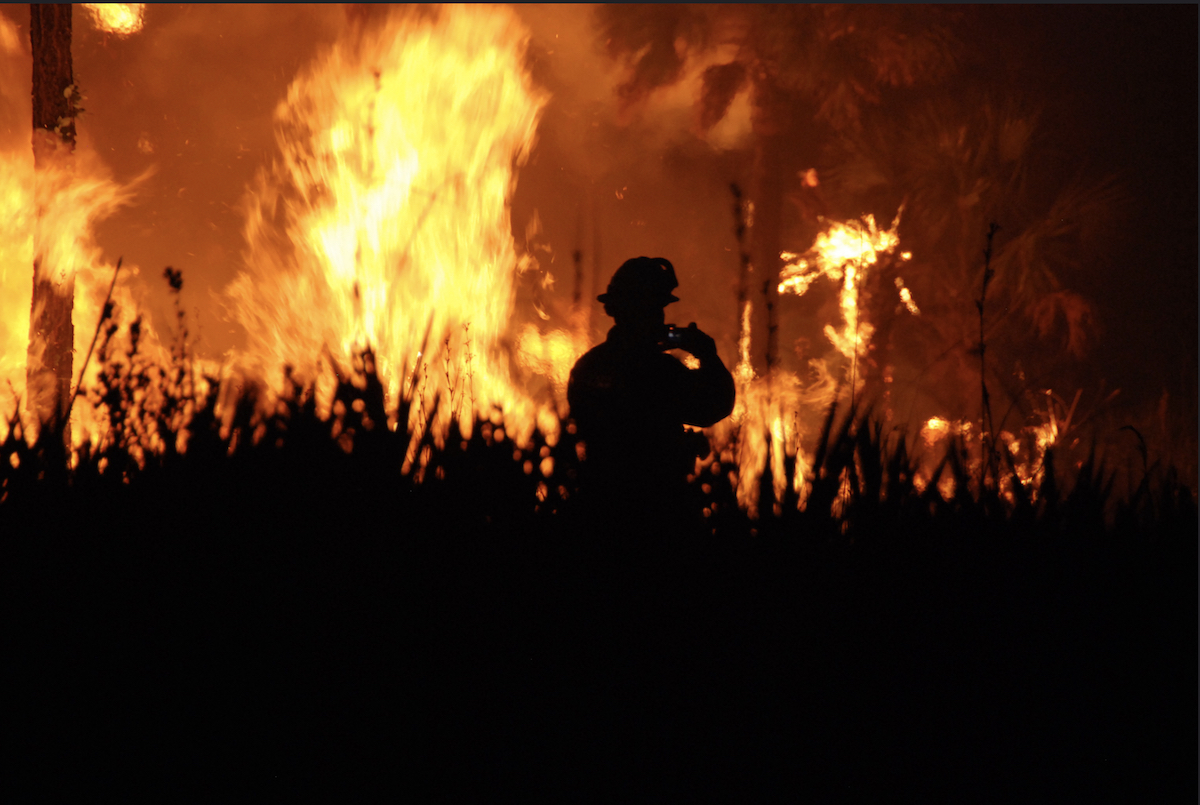 Climate change is making wildfire seasons longer and more severe. (Josh O'Connor/USFWS)