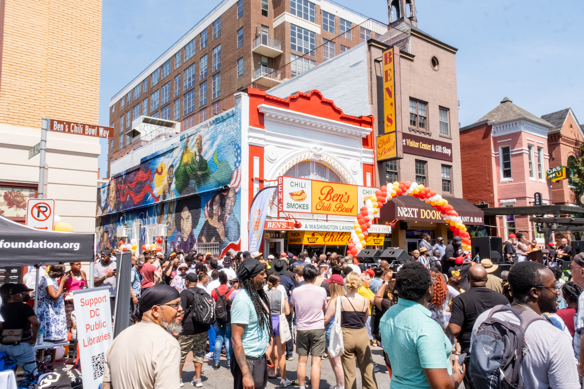 Ben’s Chili Bowl celebrates its 65th anniversary at the original U Street location. Residents, go-go bands, D.C. officials, and celebrities were all present to celebrate the milestone on Aug. 22 with the Ali family. (Ja'Mon Jackson/The Washington Informer)