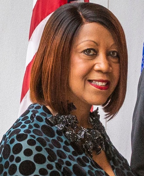 **FILE** Sheila Y. Oliver (Mark C. Olsen/New Jersey Department of Military and Veterans Affairs via Wikimedia Commons)