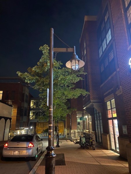 Exterior school grounds lights and park lights were out on the east side of Adams Morgan, which has had three homicides over the past week. (Courtesy photo)