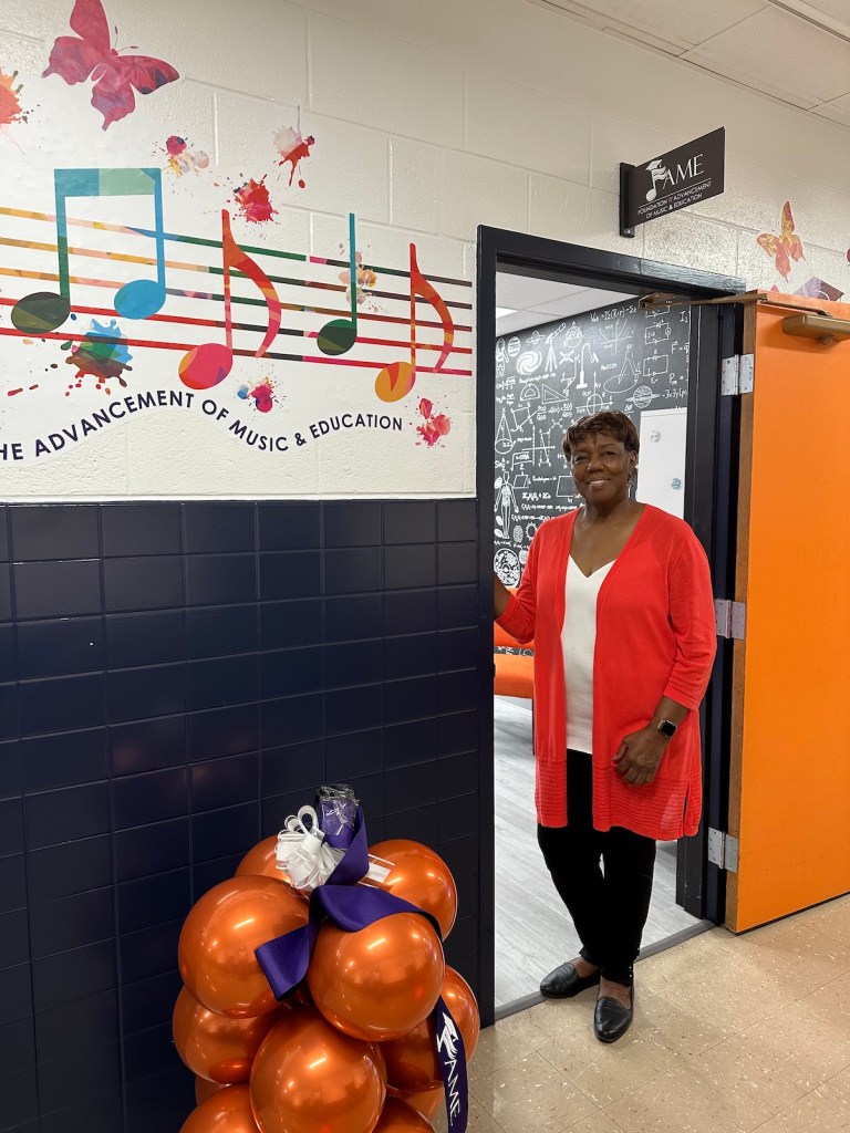 FAME founder and CEO A. Toni Lewis opens new state-of-the-art music training studio at the Harmony Hall Arts Center in Fort Washington, Maryland. (DR Barnes/The Washington Informer)