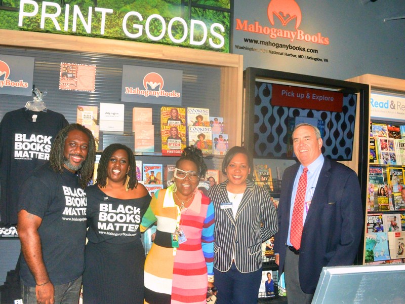 Juanita Britton of BZB International partnered with Paradies Lagardere to launch several new concessions to operate at National Airport. The Goods@DCA, which includes independent bookstore, Mahogany Books, cut the ribbon on the retail operation on Sept. 7 in Pier D of the airport. (Roy Lewis/The Washington Informer)