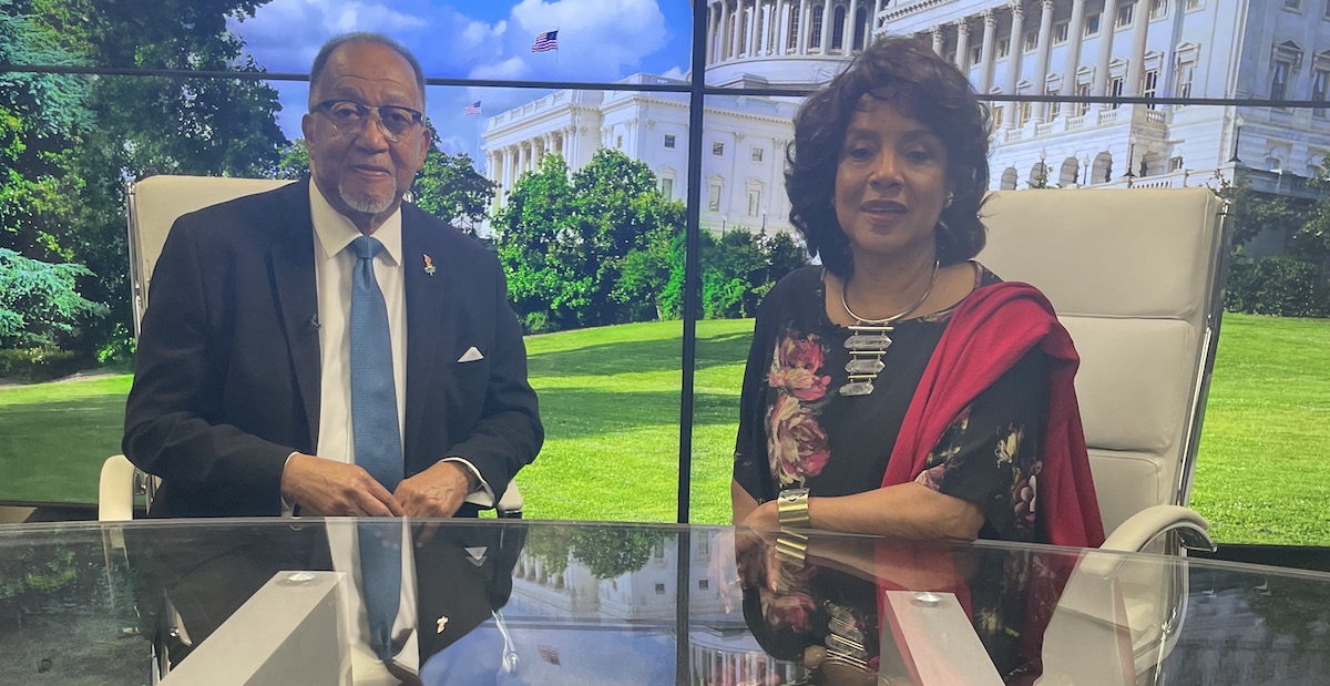 Renowned actress, director and arts educator Phylicia Rashad discussed her family, journey to the stage and work on The Cosby Show, on PBS-TV’s “The Chavis Chronicles,” hosted by National Newspaper Publishers Association President and CEO Dr. Benjamin F. Chavis. (Courtesy photo)