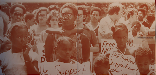 The Kennedy Center exhibit "America's Voices Against Apartheid" pays tribute to Americans who protested apartheid. (Eden Harris/The Washington Informer)
