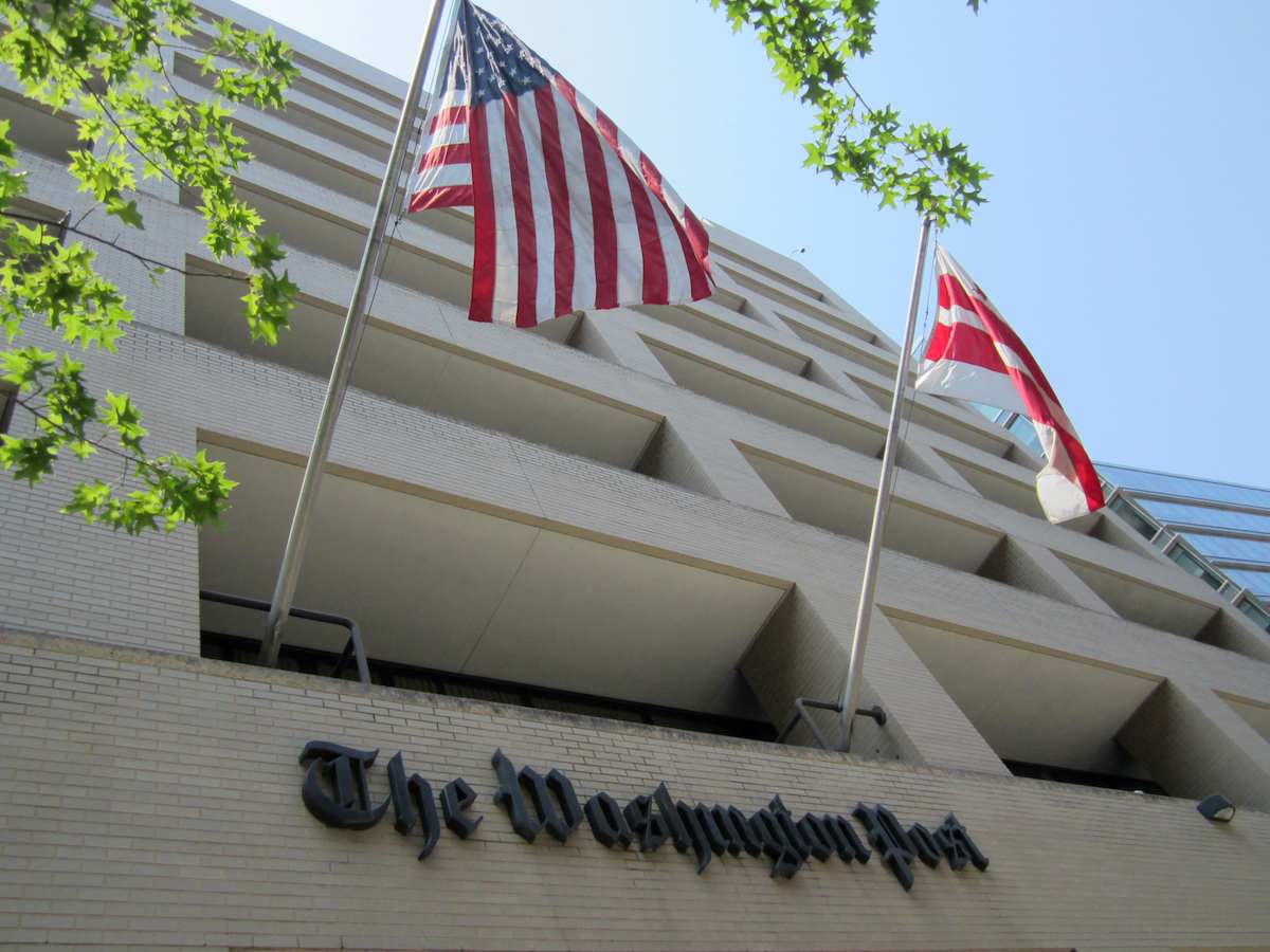 **FILE** The Washington Post building in Washington, D.C. (Daniel X. O'Neil via Wikimedia Commons)