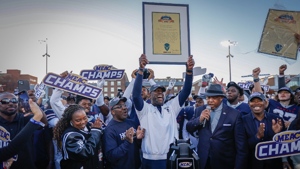 Howard Bisons claim their second straight MEAC crown. (Courtesy photo/HU-David Sierra)