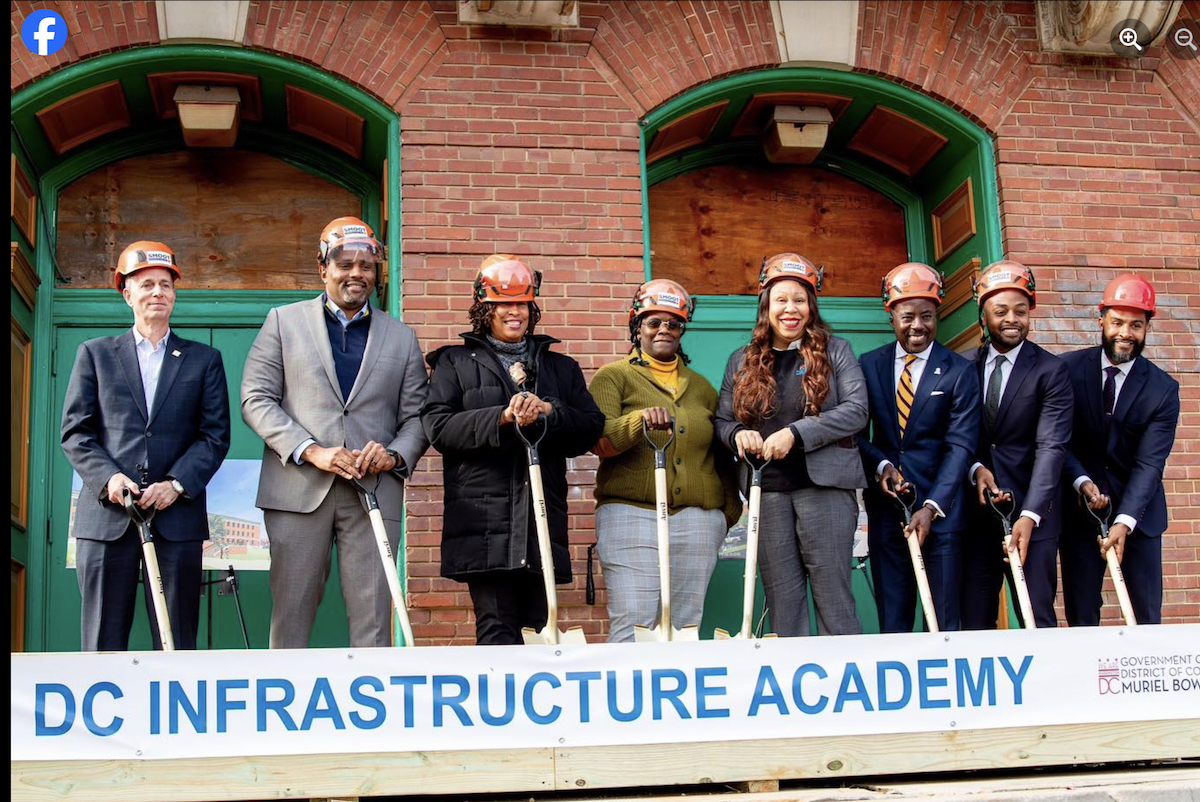District of Columbia Mayor Muriel Bowser and officials recently broke ground on a new $64M facility for the DC Infrastructure Academy. (Courtesy photo)