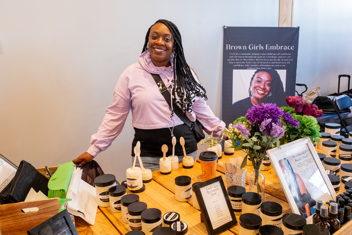 Leslie Ann Tarleton is the owner of Brown Girls Embrace, a skin care and mental health firm. (Courtesy photo)