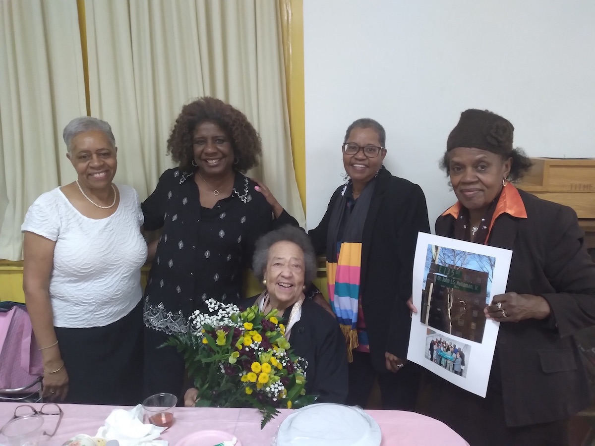 Dr. Grace Holloman Davis, the church’s oldest member, will turn 100 this month. (Courtesy photo)