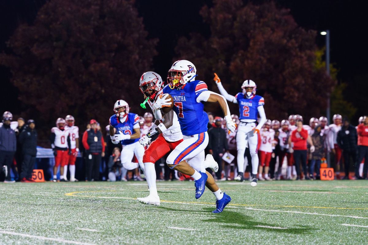The DeMatha Stags defeated the St. John’s Cadets 21-14 in an overtime win on Nov. 10. (Courtesy photo)