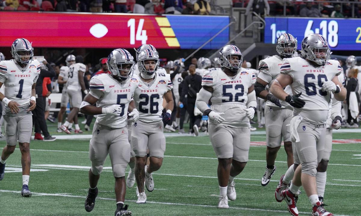 Howard University football team (pictured) and Florida A&M University (FAMU) played against one another during the Celebration Bowl in Atlanta on Dec. 16. FAMU was victorious. (Courtesy photo)
