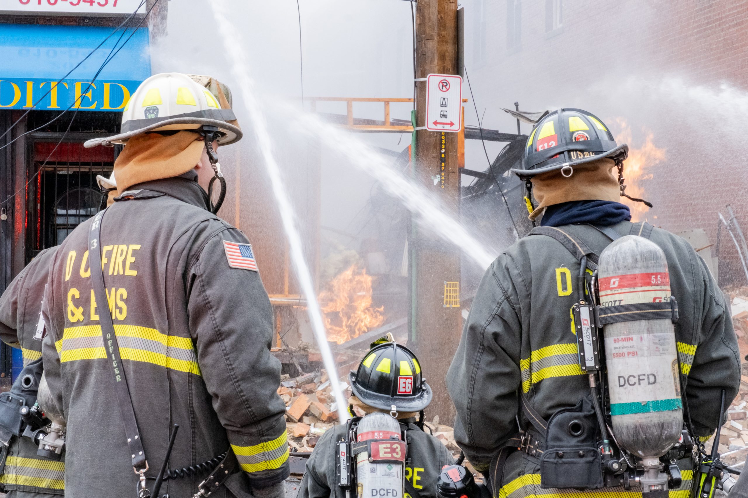 A gas explosion on Marion Barry Avenue SE destroyed a D.C. convenience store on Jan. 18, causing minor injuries to one person hit by flying debris. (Ja'Mon Jackson/The Washington Informer)