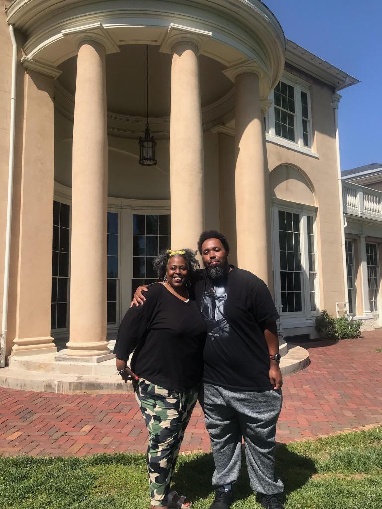 Karl Haynes and Jerolyn Cole at Tudor Place in 2022