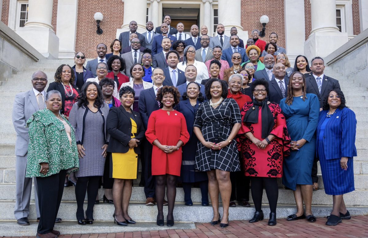 The Legislative Black Caucus of Maryland, the largest of its kind in the nation, announced their legislative priorities for the 2024 session. Pictured: Black Caucus at the State House in March 2023. (Courtesy of Legislative Black Caucus of Maryland)