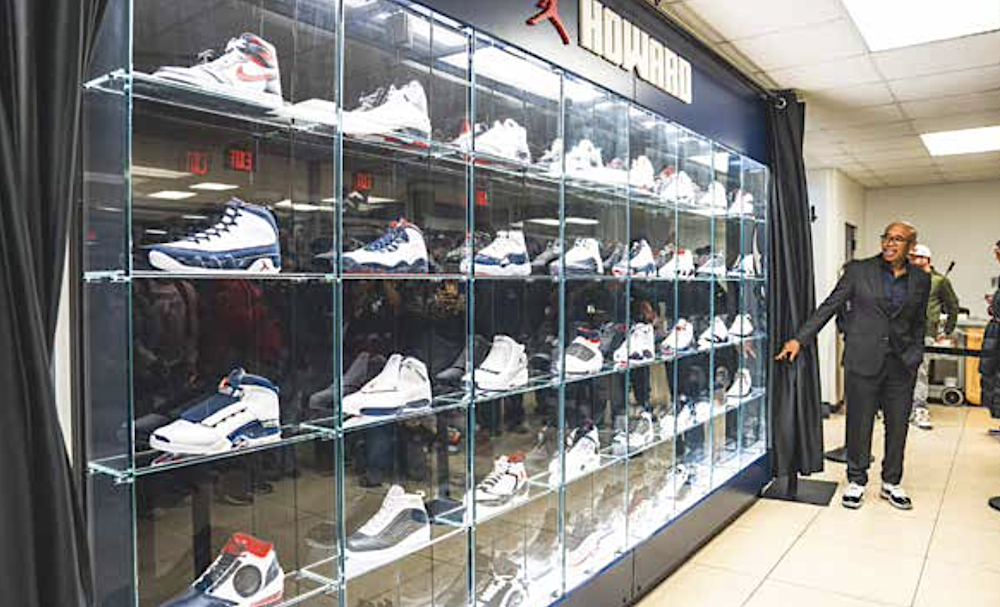 Howard University MLK Classic has become more than a basketball game, but a moment to continue King’s legacy. The Jordan Brand, which has a partnership with Howard, revealed the Jordan Brand Sneaker Wall display. (Abdullah J. Konte/The Washington Informer)
