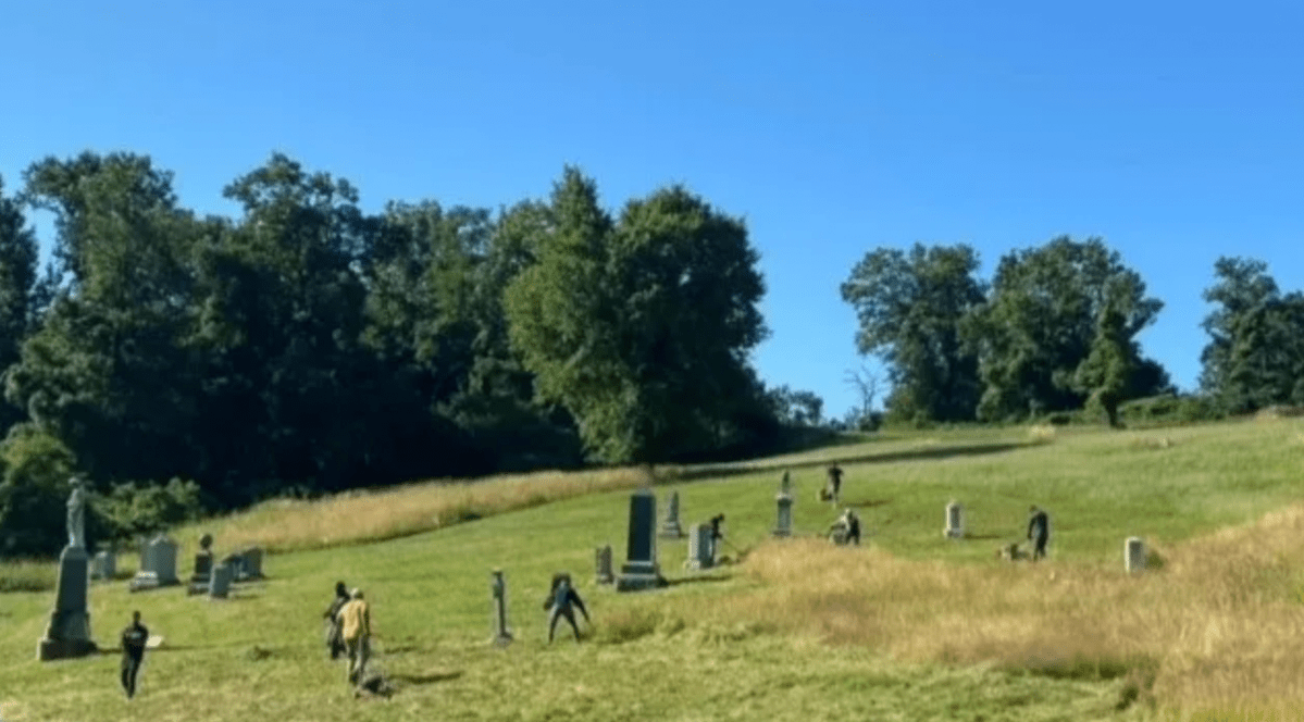 The Woodlawn Cemetery in D.C.'s Ward 7 has many noted African Americans in its graves, and volunteers from associated associations and members of organizations such as local chapters of Alpha Kappa Alpha and Delta Sigma Theta sororities, have been pitching in to maintain the grounds. (Courtesy photo)