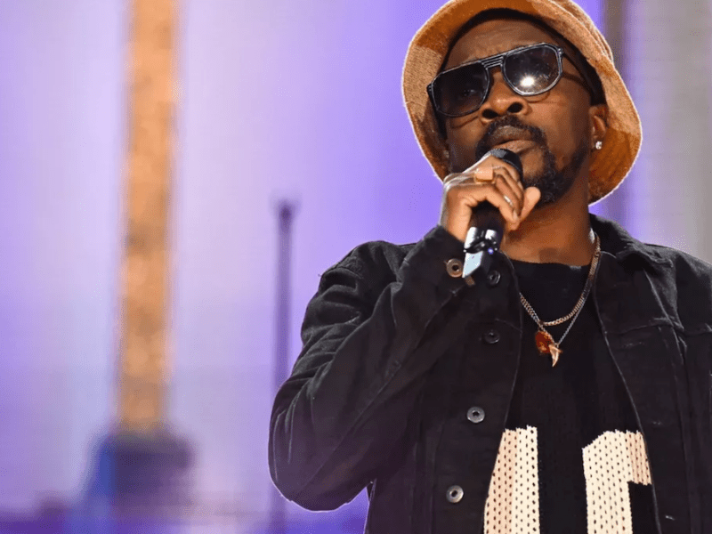 Anthony Hamilton rehearses for "GOSPEL Live!" which premiered on PBS on Feb. 9 and was screened and discussed at churches across the nation, including at Zion Church in Greenbelt on Feb. 15. (Courtesy of PBS)