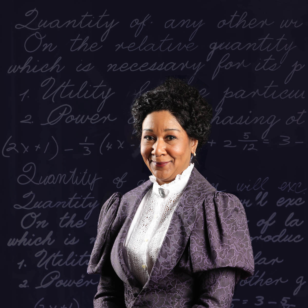 "Tempestuous Elements," at Arena Stage until March 17, features Gina Daniels as Anna Julia Cooper, principal at the M Street High School in Washington, D.C., in the early 1900s. She advocated for Black students to receive the same classical education as white students. (Courtesy of Tony Powell)