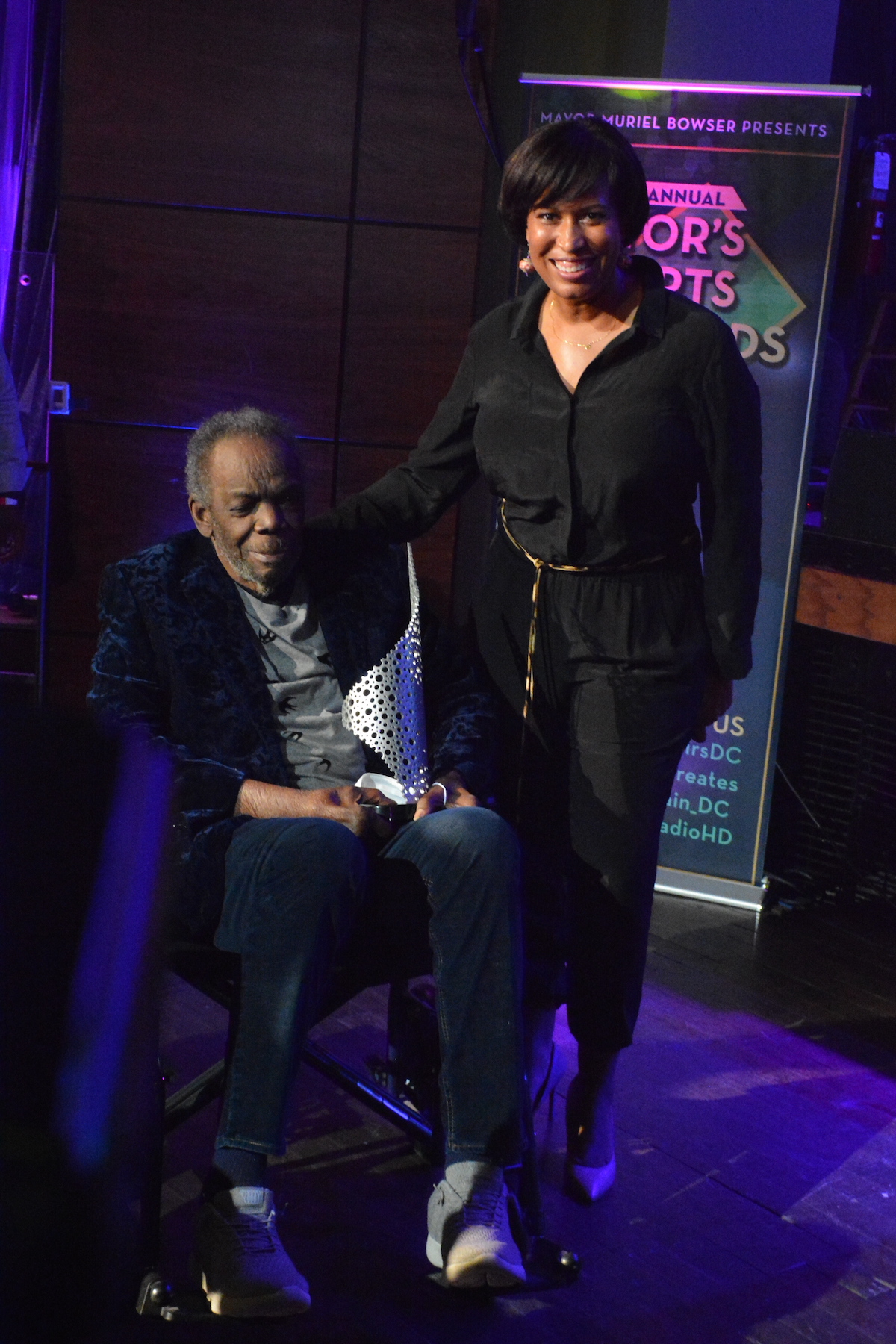 **FILE** Sam Gilliam was celebrated as a pioneering African American artist, affectionately called the “dean” of the District’s arts community and received the Distinguished Honor award from Mayor Bowser in 2021. (Roy Lewis/The Washington Informer)