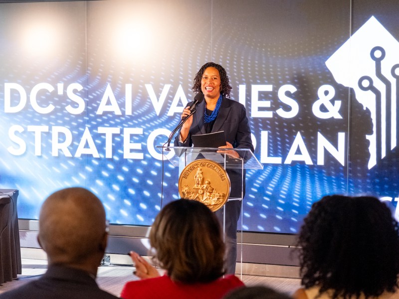 D.C. Mayor Muriel Bowser recently signed a mayoral order outlining actions around the District's approach to artificial intelligence. (Ja’Mon Jackson/The Washington Informer)