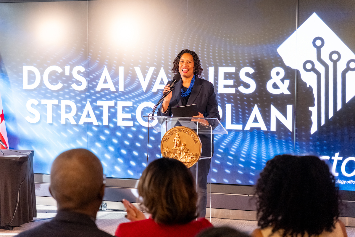 D.C. Mayor Muriel Bowser recently signed a mayoral order outlining actions around the District's approach to artificial intelligence. (Ja’Mon Jackson/The Washington Informer)