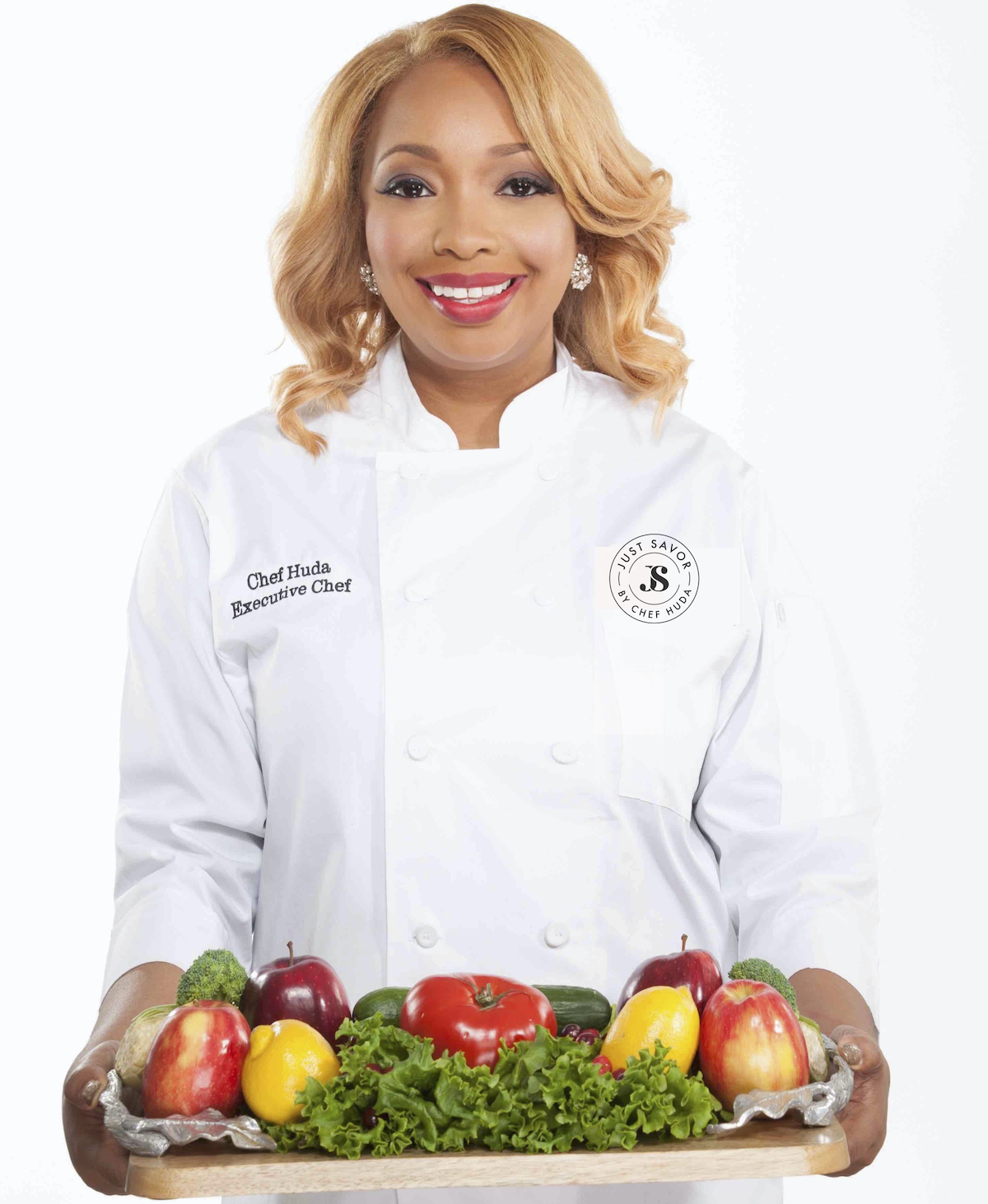 Listing fresh, easy-to-purchase ingredients, her own Just Savor Cajun Kick Seasoning, and offering a step-by-step tutorial, Chef Huda shared her Jambalaya Inspired Penne Pasta. (Courtesy of Jackie Hicks)