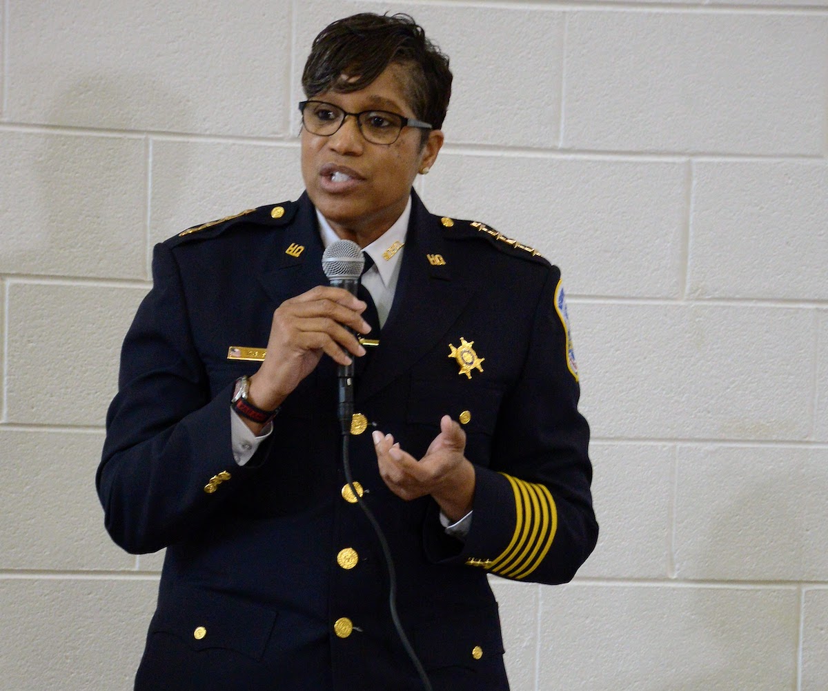**FILE** MPD Chief Pamela A. Smith and the Bowser administration are part of nationwide efforts to recruit more women as law enforcement officers. (WI photo)
