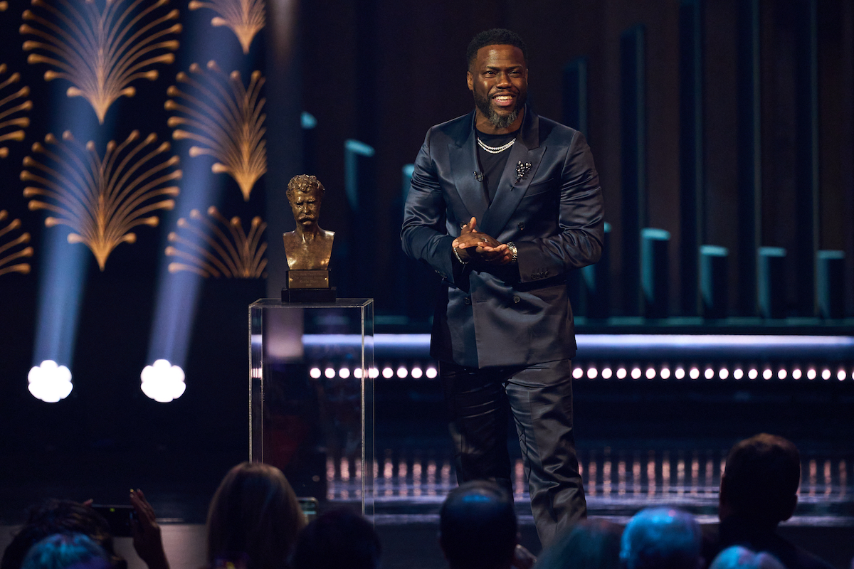 Comedian, actor and producer Kevin Hart received the 25th Mark Twain Prize for American Humor at the Kennedy Center for the Performing Arts on March 24. (Courtesy of Scott Suchman)