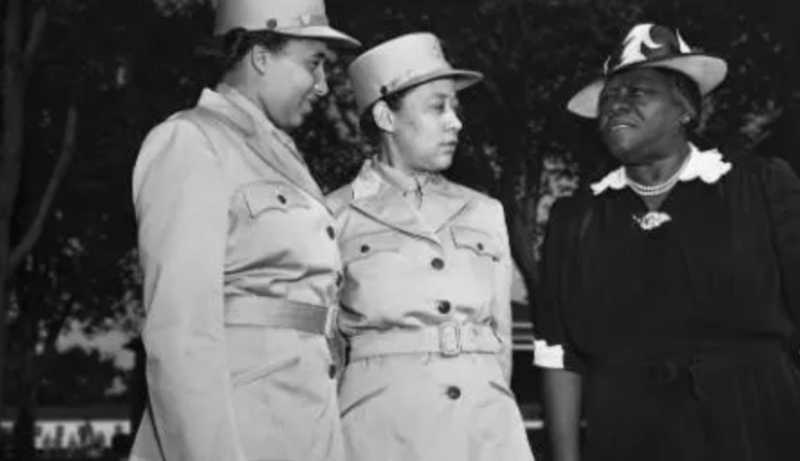 Mary McLeod Bethune and female officers during World War II (Courtesy photo)