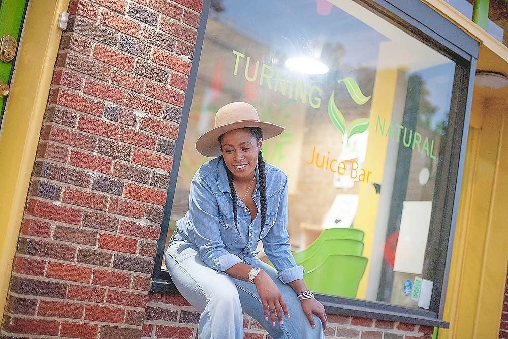 Jerri Evans, owner and operator of Turning Natural, a juice bar with six DMV locations (Courtesy photo)