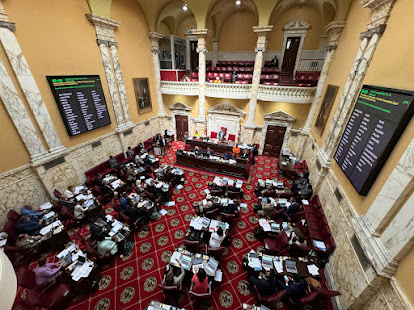 On the final day of session, Maryland state senators made their votes on some pivotal bills including funding to support businesses affected by the Key Bridge collapse and a state takeover of the Pimlico horse racing track in Baltimore. (Anthony Tilghman/The Washington Informer)