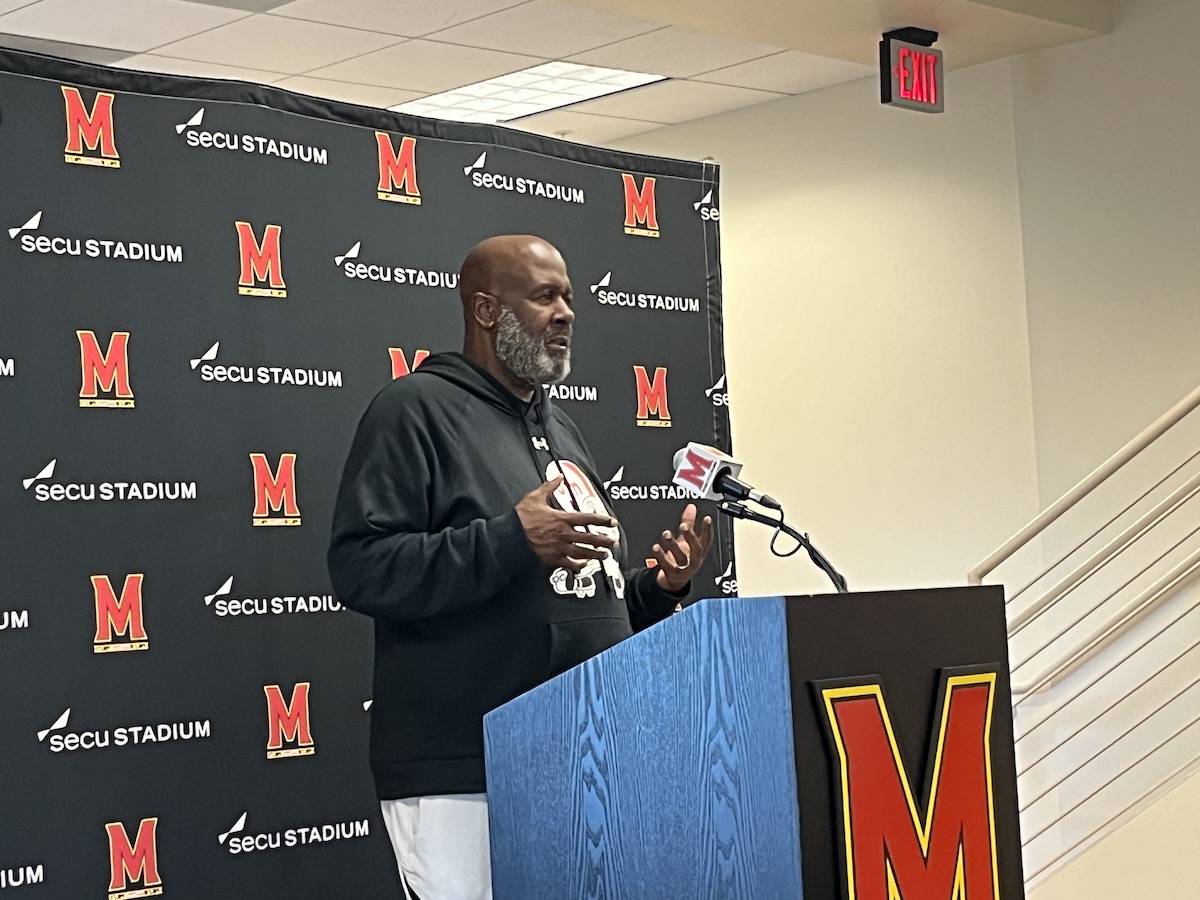 Maryland head football coach Mike Locksley says he relies on a higher power. (Hamil R. Harris/The Washington Informer)