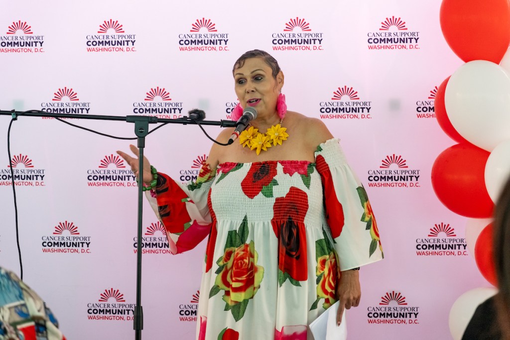 Essie Graeber shares her journey of battling cancer and how Cancer Support Community D.C. has had a great impact on her recovery process. (Ja'Mon Jackson/The Washington Informer)