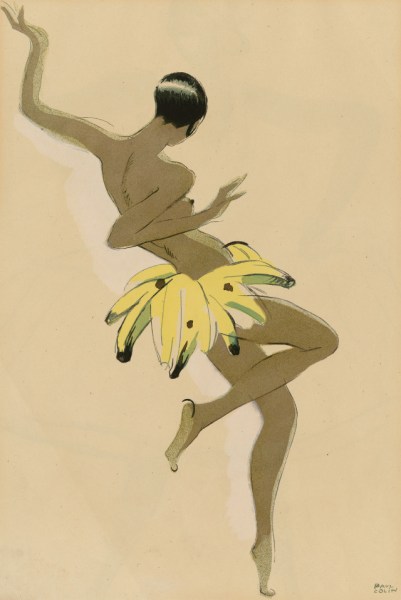 In a playful yet elegant pose, the iconic dancer graces the stage with her signature charisma, captured in Paul Colin’s distinctive Art Deco style, evoking the vibrancy and energy of the Jazz Age. (Courtesy of National Portrait Gallery, Smithsonian Institution)