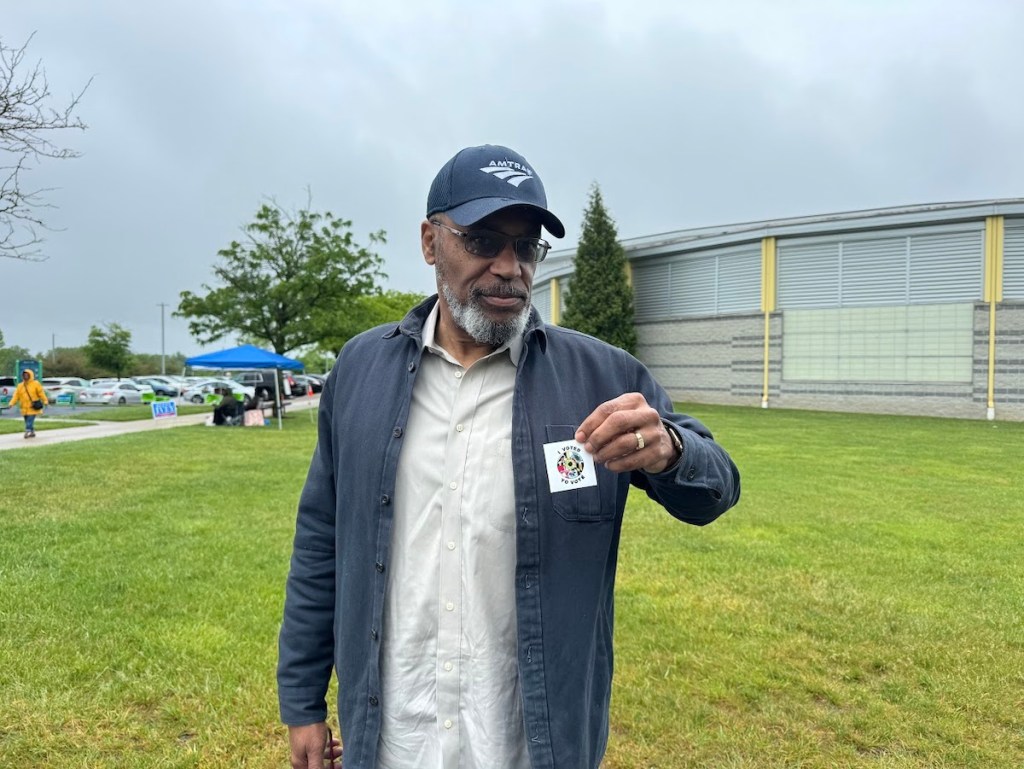 Prince Georgians such as Don Boswell from Bowie, Maryland went to the polls during early voting, in spite of the rainy weather. (Anthony Tilghman/The Washington Informer)