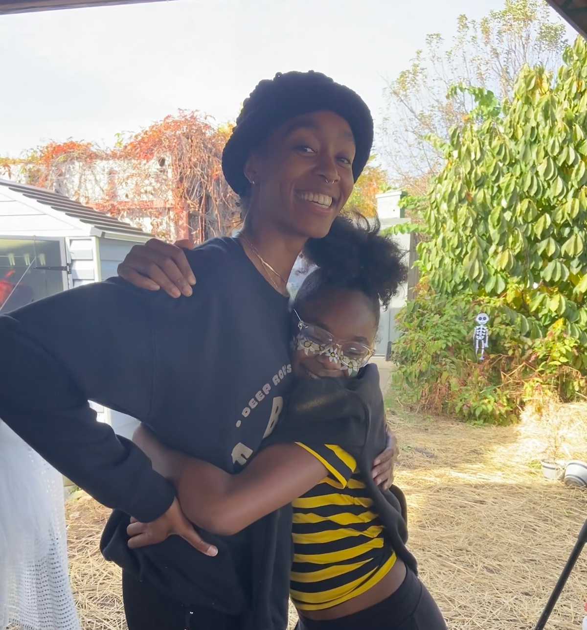 Kailasa Aqeel and her daughter Saa Joy, at Common Good City Farm for a community event and fall festival (Courtesy photo)