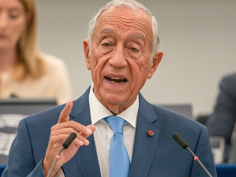**FILE** Marcelo Rebelo de Sousa (CC-BY-4.0: © European Union 2023– Source: EP via Wikimedia Commons)
