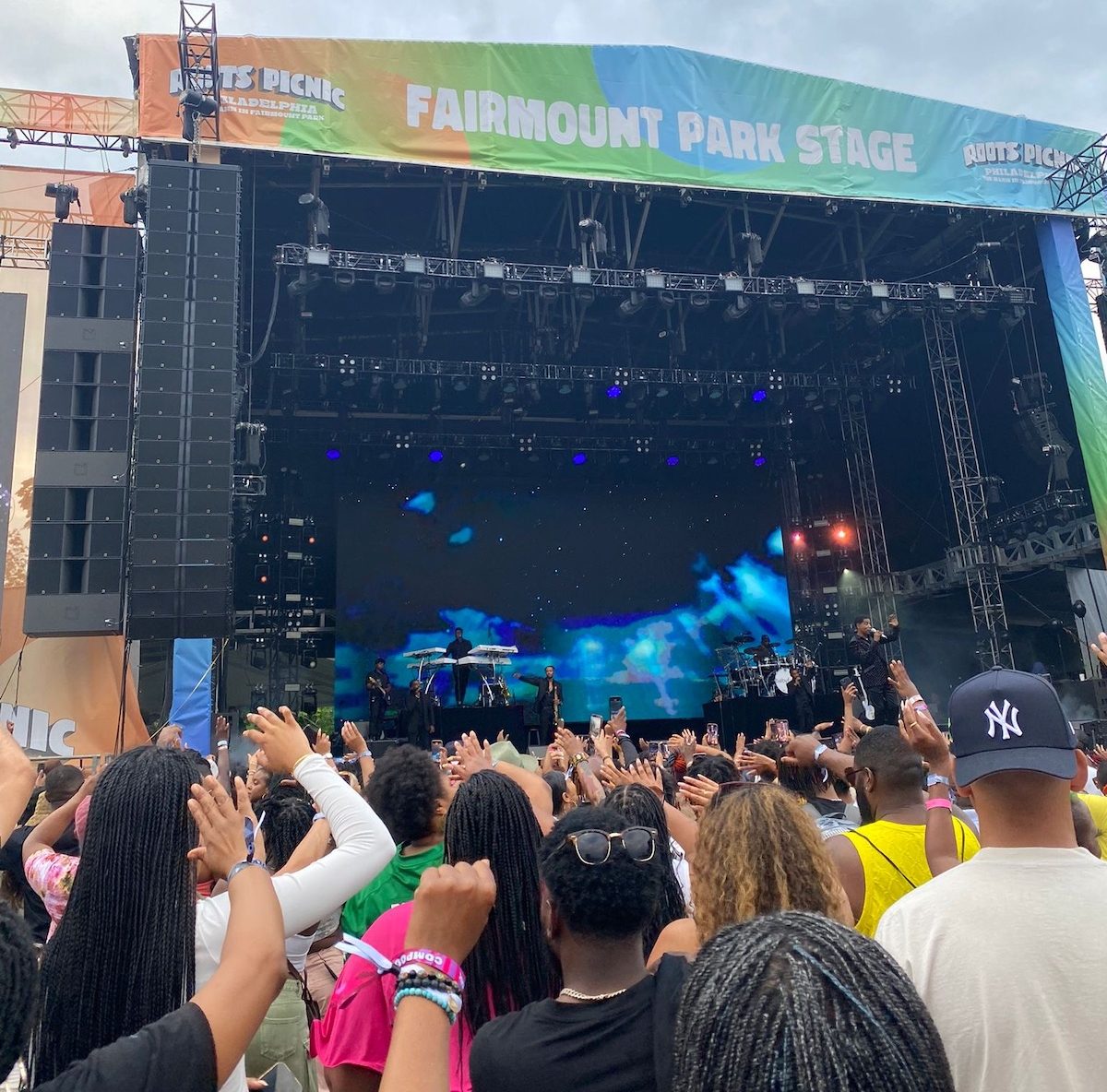 Fans jam along to Babyface during Roots Picnic 2024 on June 2. More than 30,000 people attended the music festival on June 1 and June 2 at Philadelphia, Pennsylvania’s West Fairmount Park. (Brigette Squire/The Washington Informer)