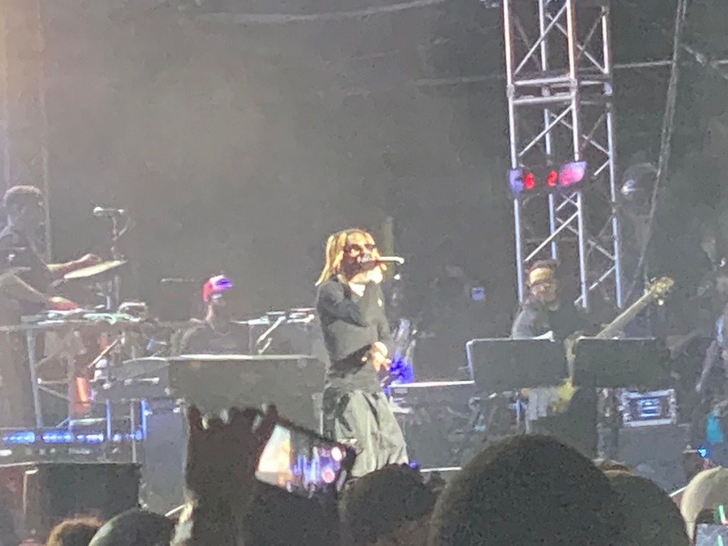 Rapper Lil Wayne performs with the legendary band The Roots at Roots Picnic 2024 in Philadelphia, Pennsylvania on June 2. (Brigette Squire/The Washington Informer)
