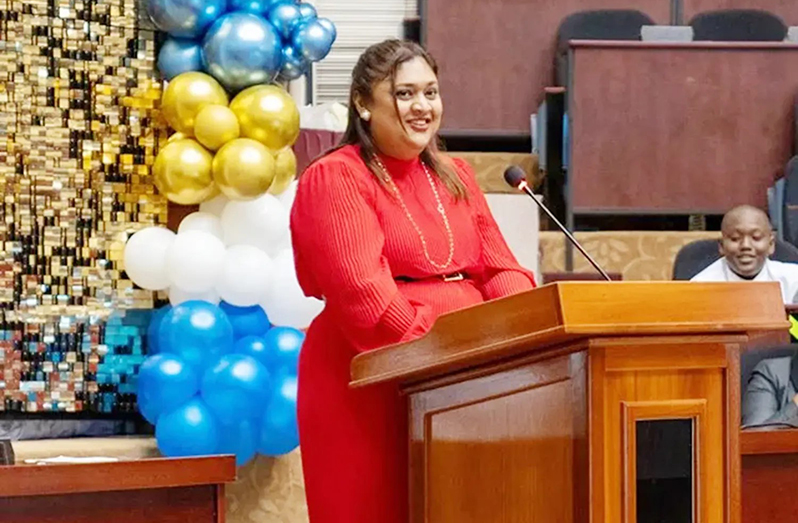 Guyana Minister of Education Priya Manickchand, who announced the new St. George’s School will open in September. (Courtesy photo)
