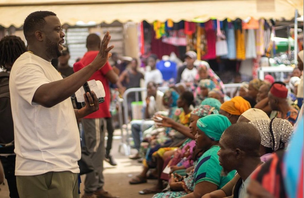 Dr. Rashad M. Abdallah, clinical pharmacist and director of Black Health Connect Africa, in Nima, a town in Accra, Ghana, on Dec. 28, 2023 (Courtesy photo)