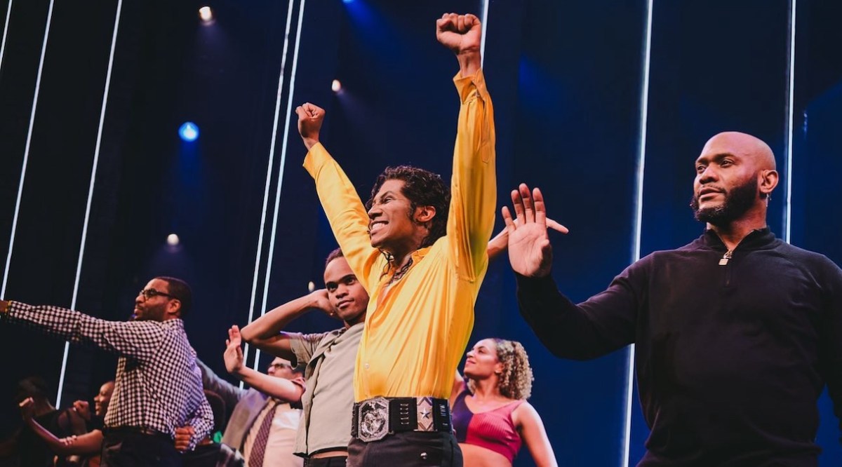 "MJ The Musical," starring Elijah Johnson (center) as Michael Jackson, follows the development of the 1992 Dangerous World Tour and offers audiences a look into the creative mind and direction that catapulted the King of Pop into legendary status. (Courtesy of MJ The Musical via Instagram)