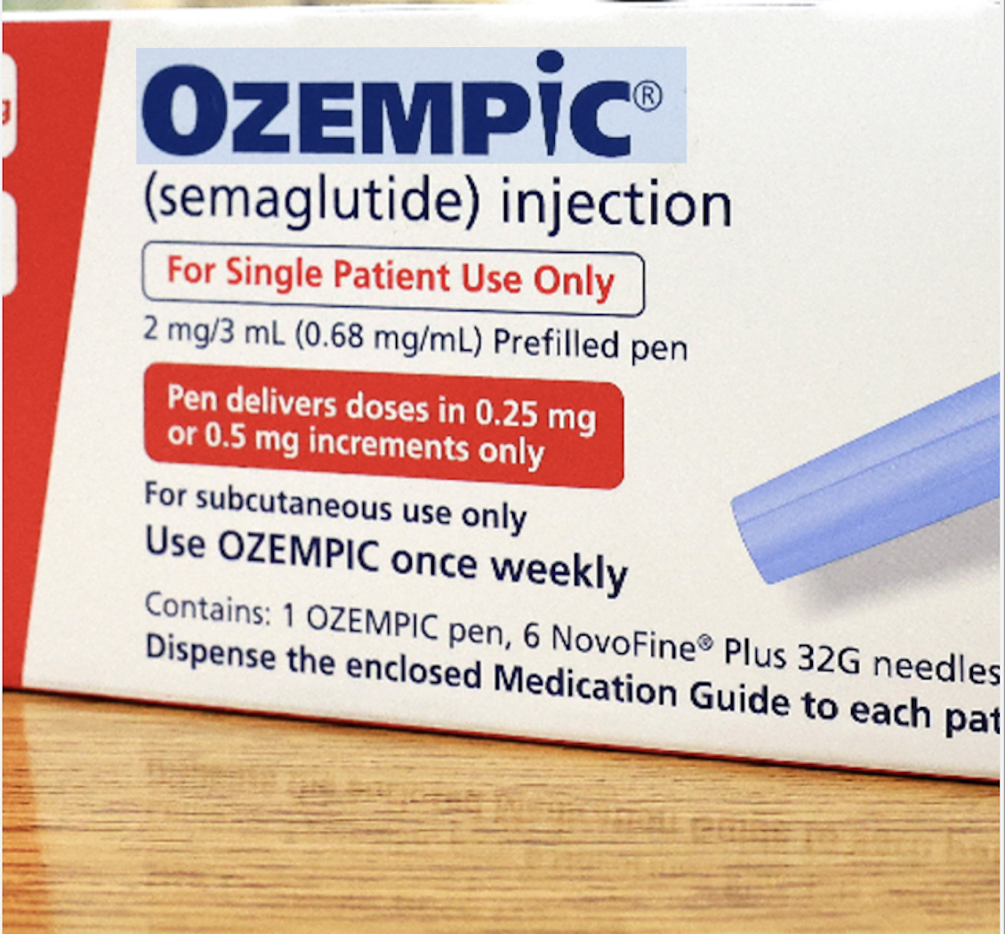 Ozempic, the prescription injection used to treat type 2 diabetes in adults, has become popular as a byproduct of weight loss, due to the medicine's ability to make one feel full over a longer period of time and encourage less food intake. (Courtesy photo)